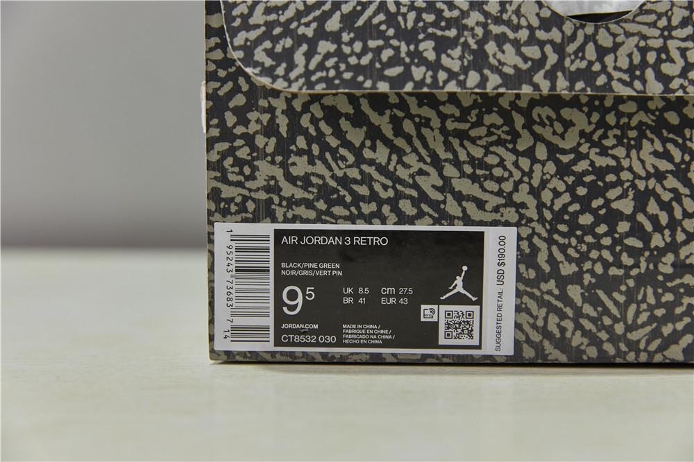 PK GOD Jordan 3 Retro Pine Green Retail Materials Ready to Ship